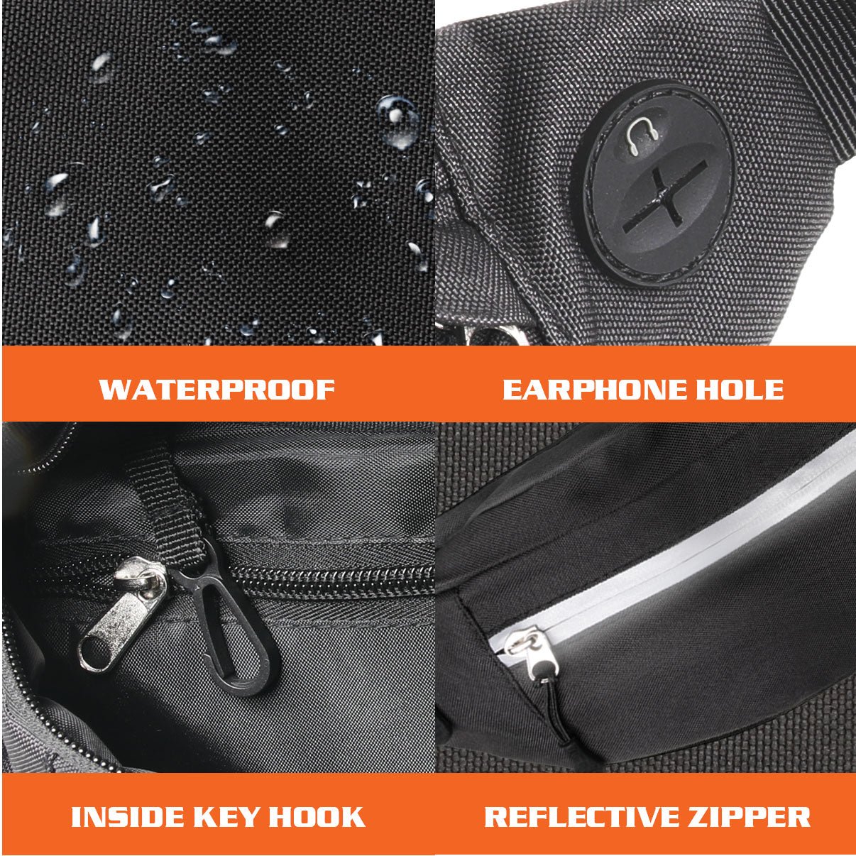 Zol Moda Waist Bag (Black) - Zol