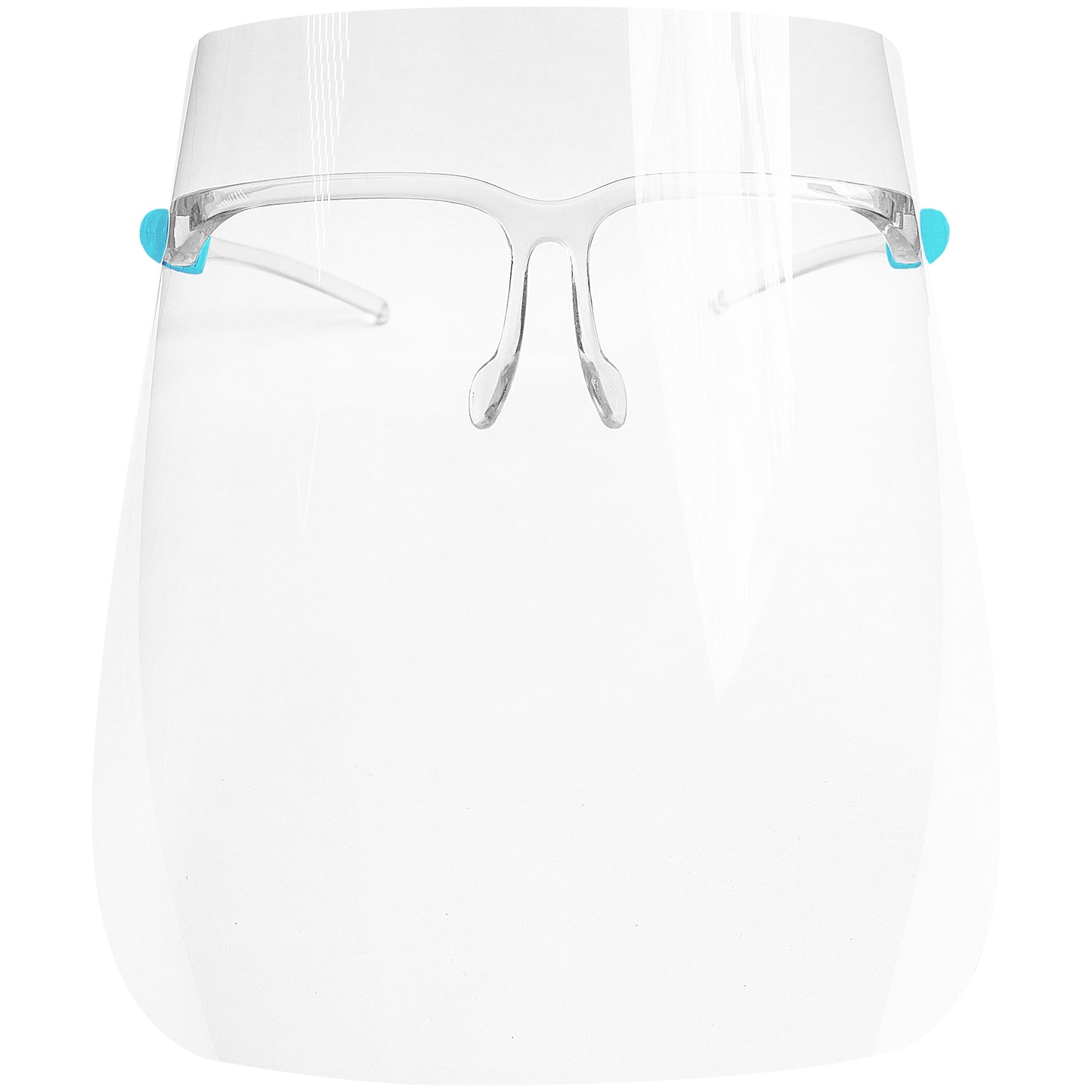 Anti-fog Face Shields with Glasses Frame Set for Men and Women to Protect Eyes and Face,12 Glasses and 12 Shields