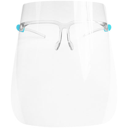 Anti-fog Face Shields with Glasses Frame Set for Men and Women to Protect Eyes and Face,12 Glasses and 12 Shields