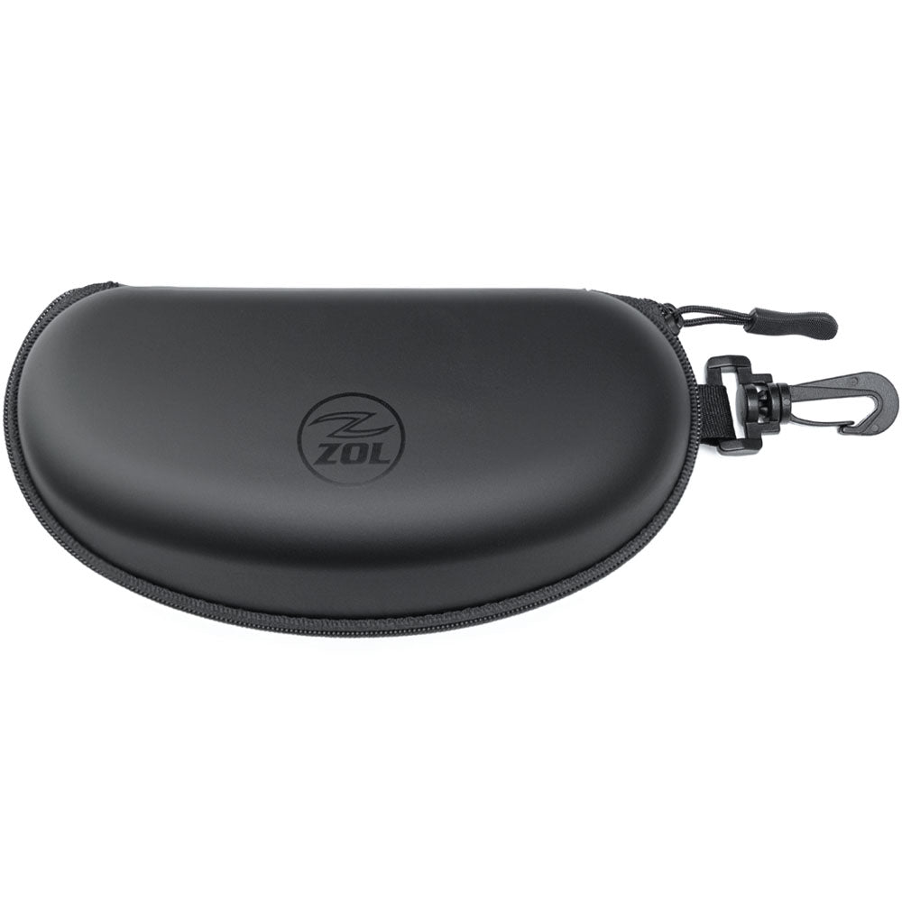 Zol Zipper Hard Shell Sunglasses Case and Eyeglasses Case