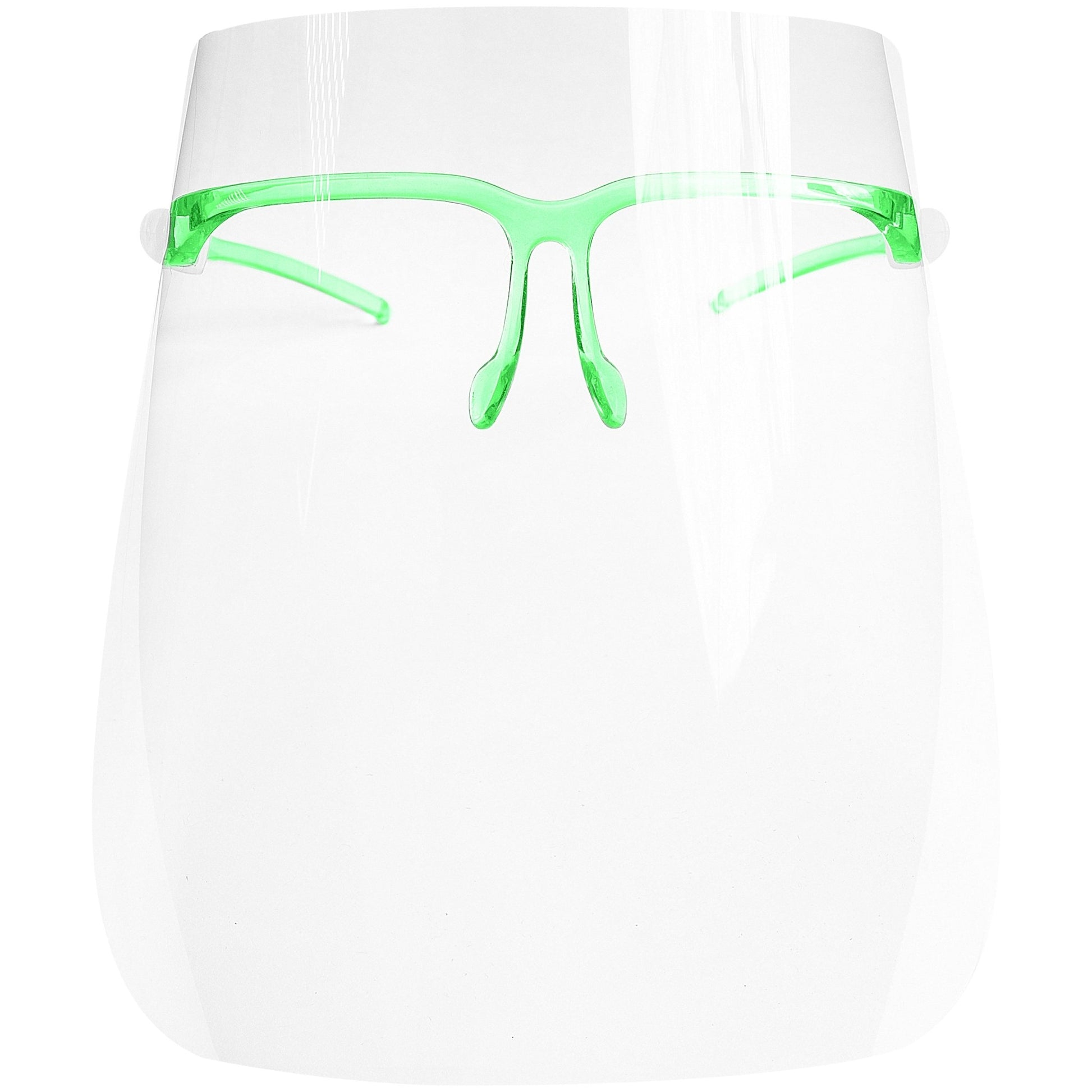 Anti - fog Face Shields with Glasses Frame Set for Men and Women to Protect Eyes and Face,12 Glasses and 12 Shields - Zol