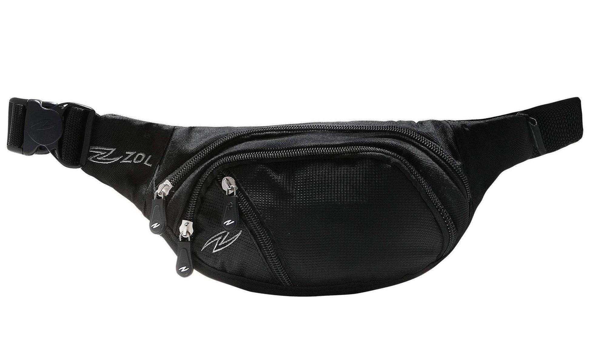 ZOL Classic X Sport and Travel Fashion Fanny Pack Men Women Waist Bag 3 Pockets - Zol