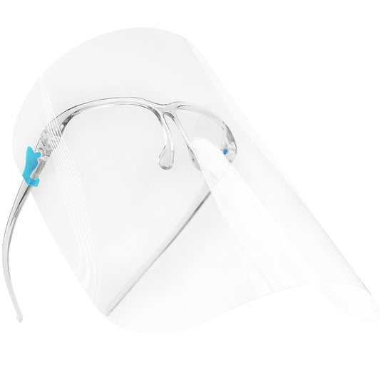 Anti - fog Face Shields with Glasses Frame Set for Men and Women to Protect Eyes and Face,12 Glasses and 12 Shields - Zol